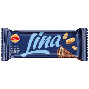 Lina Arašídová Mléčná v Kakaové polevě 50g Sedita