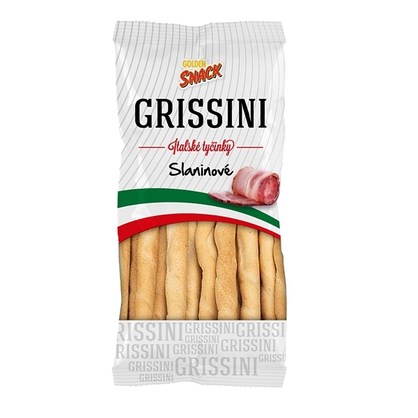 Italské tyčinky Grissini Slaninové 100g Golden Snack
