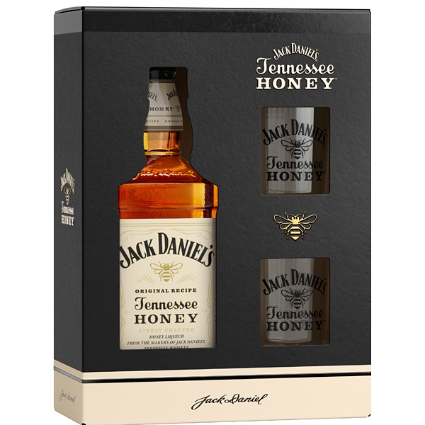 Jack Daniel's Honey 0,7l 35% + 2x sklo GB