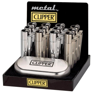 Zapalovač Clipper CMP11R Silver+Giftbox