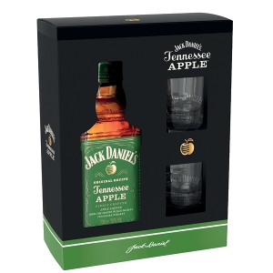 Jack Daniels Apple Likér 0,7l 35% (dárkové balení 2 skleničky)