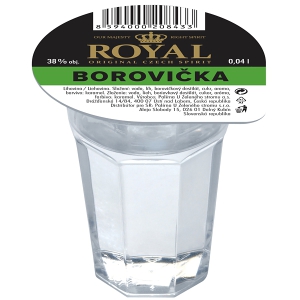Borovička Royal 0,04l 38% Panák
