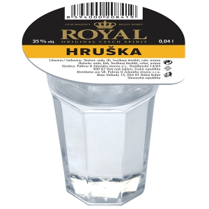 Hruška Royal 0,04l 35% Panák