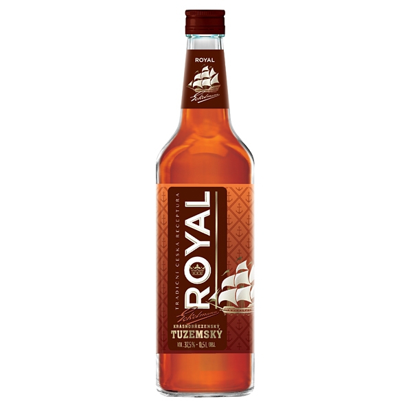 Tuzemák Royal 0,5l 37,5% Krásné Březno