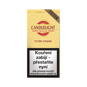 Doutníky Candlelight Filter Gold 10ks