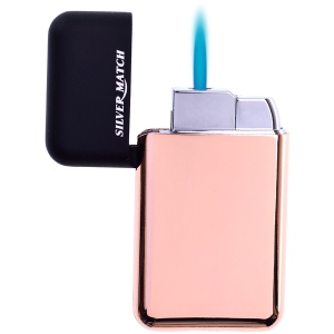 Zapalovač Silver Match Blackwall Rub/Chrome Blueflame