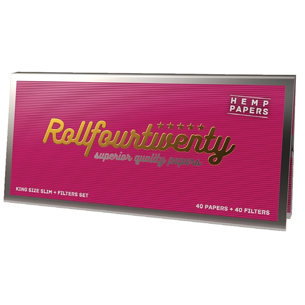 Papírky Rollfourtwenty SET KSS Pink+Filtry