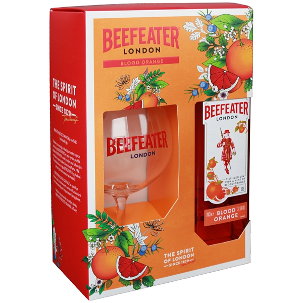 Beefeater Blood Orange 0,7l 37,5% + 1x sklo GB