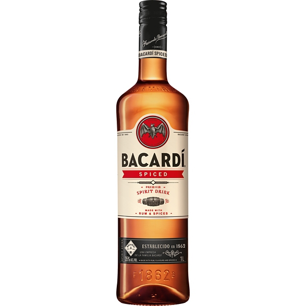 Bacardi Spiced 0,7l 35% + sklenička