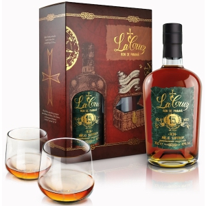 Ron La Cruz 15YO 0,7l 40% (dárkové balení 2 skleničky)