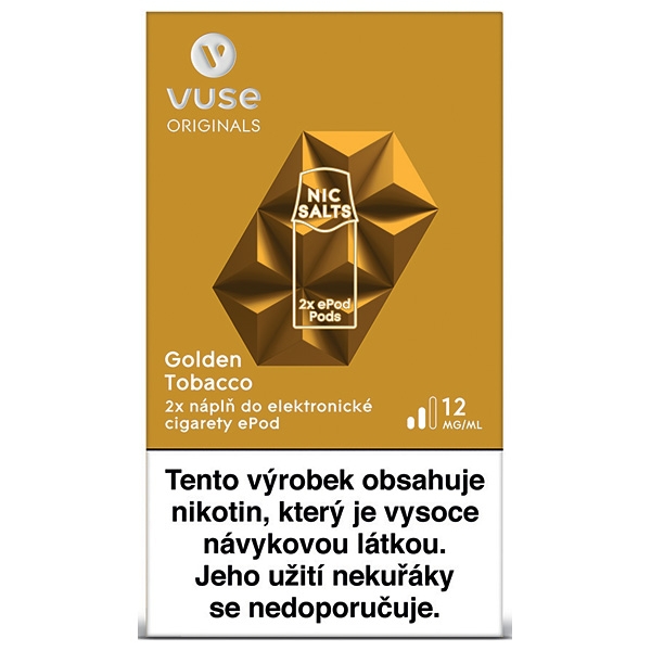 Liquid Vuse ePod Golden Tobacco 12 mg vPro