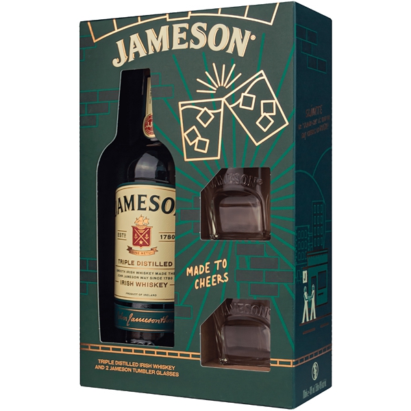 Jameson 0,7l 40% + 2x sklo GB