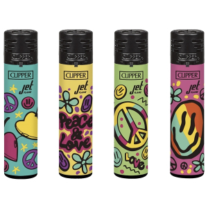 Zapalovač Clipper CKJ11RH Hippie World