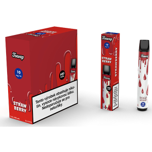 Elektronická cigareta jednorázová Toovap Strawberry 10mg/ml