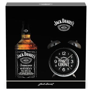 Whisky Jack Daniels 0,7l 40%+Budík (dárkové balení)