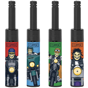 Zapalovač Clipper Minitube MC Skulls