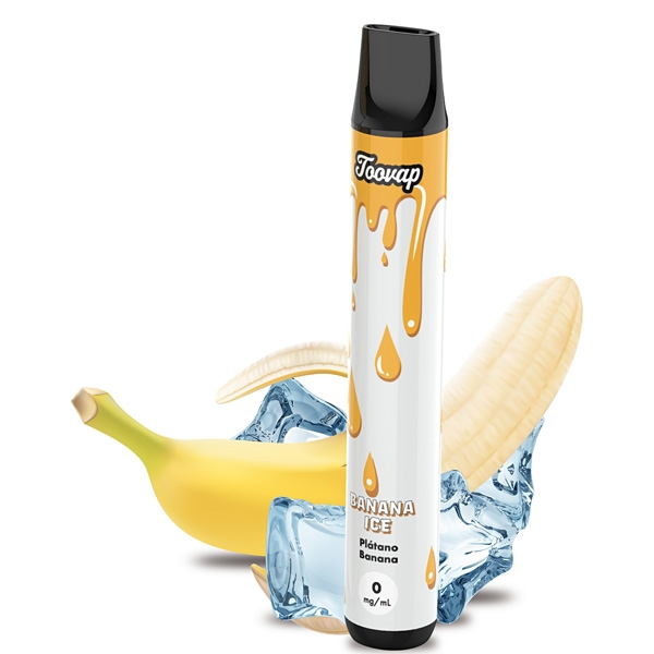 Elektronická cigareta jednorázová Toovap Banana Ice 0mg/ml