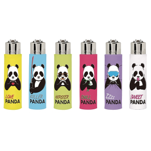 Zapalovač Clipper FCP11RH Pop Covers Panda Killer