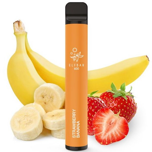 Elektronická cigareta jednorázová Elf Bar 600 Strawberry Banana 20mg/ml