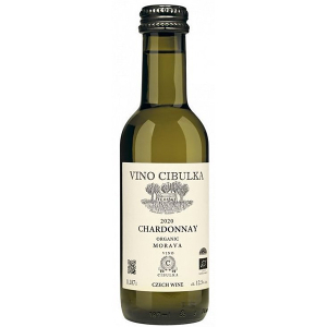 Chardonnay Pozdní sběr 0,187l Víno Cibulka