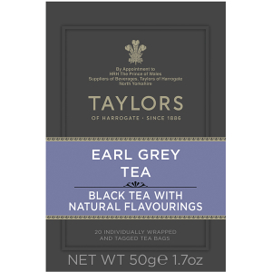 Taylors Earl Grey Tea 20x2,5g - Černý aromatický čaj 50g