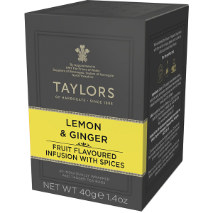 Taylors Lemon & Ginger Infusion 20x2g - Čaj s citronem a zázvorem 40g