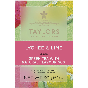 Taylors Lychee & Lime Green 20x1,5g - liči&limetky ochucený zelený čaj 30g