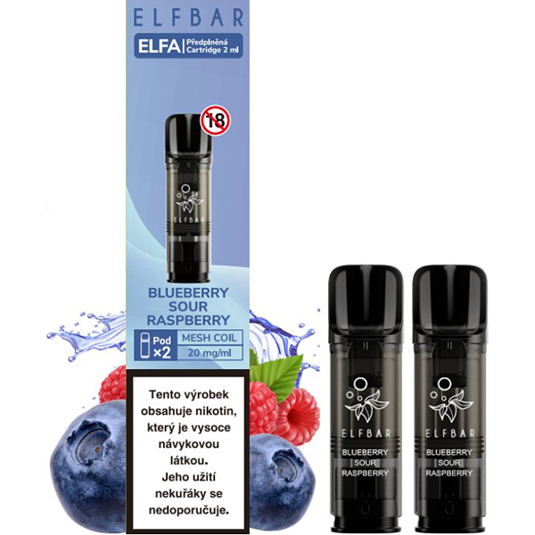 Liquid Elfa Pods 2Pack Blueberry Sour Raspberry 20mg/ml