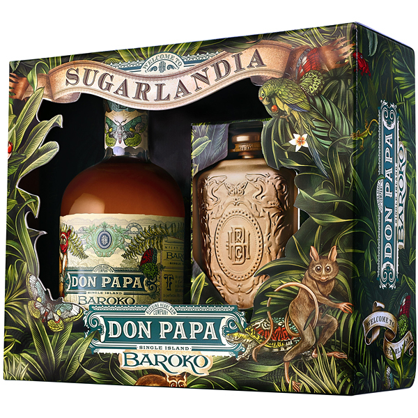 Don Papa Baroko & Hip Flask Gift Box