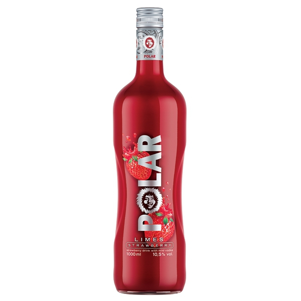 Polar Limes Strawberry 10,5% 1l (holá láhev)