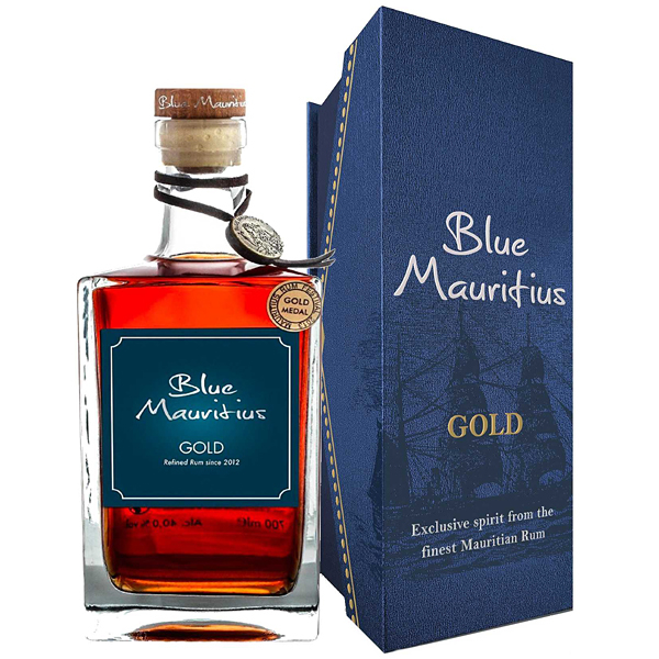 Rum Blue Mauritius Gold 0,7l 40% Lux Box (dárkové balení)