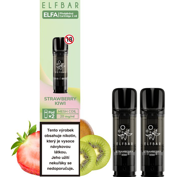 Liquid Elfa Pods 2Pack Strawberry Kiwi 20mg/ml