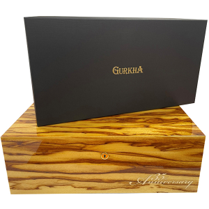 Sandalwood Humidor + 3 druhy Doutníků Gurkha 35th Anniversary po 25 kusech