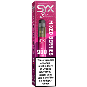 Elektronická cigareta jednorázová Syx Bar 900 Mixed Berries 16,5mg/ml