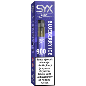 Elektronická cigareta jednorázová Syx Bar 900 Blueberry Ice 16,5mg/ml