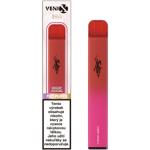 Elektronická cigareta jednorázová Venix Pro Cherry Grape-X 18mg/ml Q