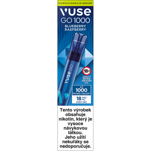 Elektronická cigareta jednorázová Vuse Go 1000 Pen Blueberry Raspberry 18mg/ml Q