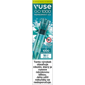 Elektronická cigareta jednorázová Vuse Go 1000 Pen Peppermint Ice 18mg/ml