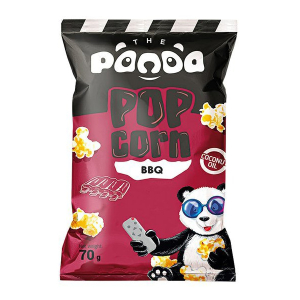 Popcorn Panda s příchutí BBQ žebírek 70g