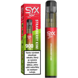 Elektronická cigareta jednorázová Syx Bar 900 Strawberry Kiwi 16,5mg/ml