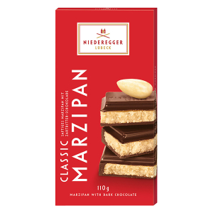 Niederegger Hořká čokoláda plněná marcipánem 110g