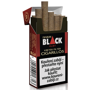 Doutníky Djarum Black Ruby Kretek Filtr Cigarillos 10ks