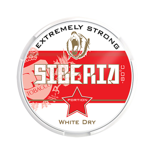 Siberia -80°C Degrees White Dry Chew Bags 13g Q