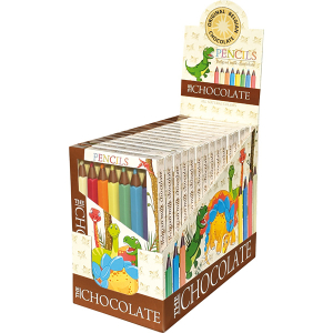 Pastelky z belgické mléčné čokolády DINO 100g