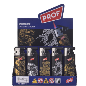 Zapalovač PROF Windproof 3Deffect Dragon & Tiger Slidecap