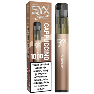 Elektronická cigareta jednorázová Syx Bar+ 1000 Cappuccino 16,5mg/ml