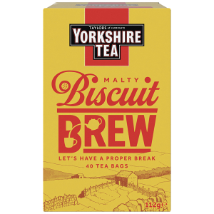 Yorkshire Tea Biscuit Brew - Černý čaj s příchutí sladkých sušenek 112g