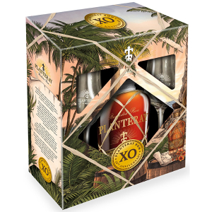 Planteray 20th Anniversary XO 0,7l 40% (dárkové balení 2 skleničky)