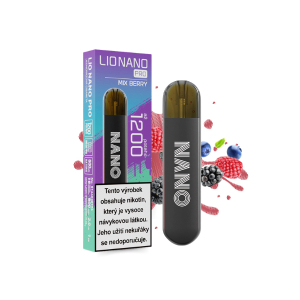 Elektronická cigareta jednorázová Lio Nano PRO Mix Berry 16mg/ml