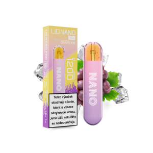 Elektronická cigareta jednorázová Lio Nano PRO Grape Ice 16mg/ml